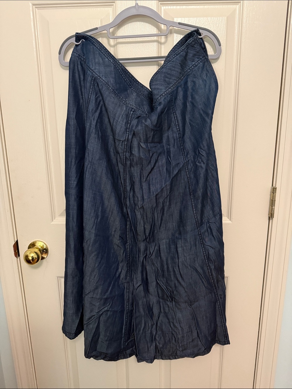 Coldwater Creek Indigo Blue A-Line Denim Skirt